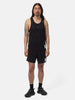 Satisfy Space-O Singlet Black, T-Shirts