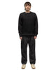 Sophnet. Cotton Silk French Terry Crewneck Sweat Black, Sweaters