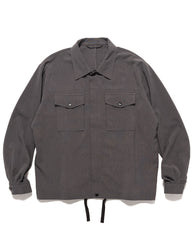 Sophnet. Hem Code Shirt Jacket Charcoal Grey, Outerwear