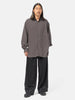 ssstein Rayon/Linen Oversized Down Pat Shirt Charcoal, Shirts
