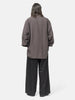 ssstein Rayon/Linen Oversized Down Pat Shirt Charcoal, Shirts