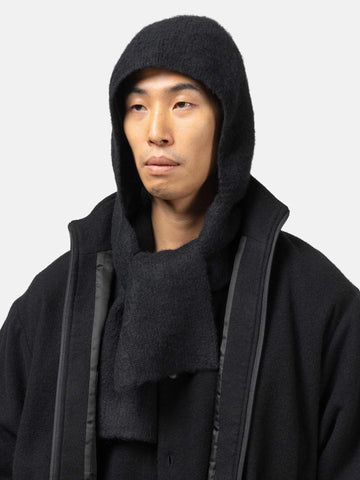 ssstein Wool/Alpaca Milled Knit Balaclava Black, Balaclavas