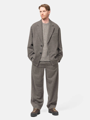 Ssstein-Wool-Cashmere-Fleece-Easy-Twist-Trousers-Grey-Brown-2
