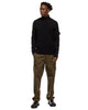 Stone Island Stretch RWS Wool Mock Neck Sweater Black, Sweaters