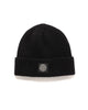 Stone Island 7 Gauge Geelong Wool Beanie Black, Headwear