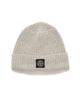 Stone Island 7 Gauge Geelong Wool Beanie Melange Pearl Grey, Headwear