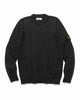 Stone Island 7 Gauge Lambswool Knit Crewneck Melange Charcoal, Sweaters