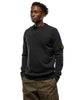 Stone Island 7 Gauge Lambswool Knit Crewneck Melange Charcoal, Sweaters