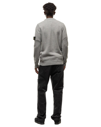 Stone Island 7 Gauge Lambswool Knit Crewneck Melange Grey, Sweaters