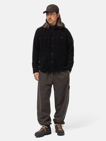 Stone Island Cotton Corduroy Overshirt Black, Overshirts