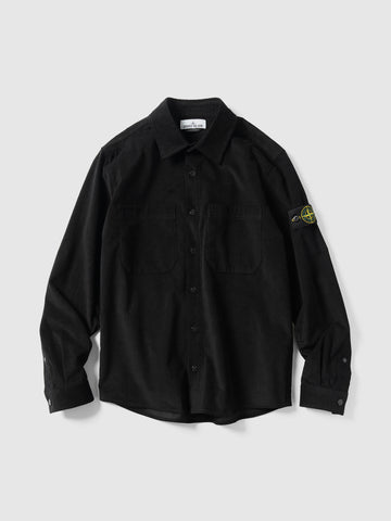 Stone Island Cotton Corduroy Shirt Black, Shirts