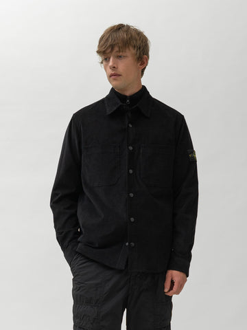 Stone Island Cotton Corduroy Shirt Black, Shirts