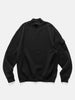 Stone Island Ghost Piece Cotton Wool Mock Neck Black, Sweatshirts