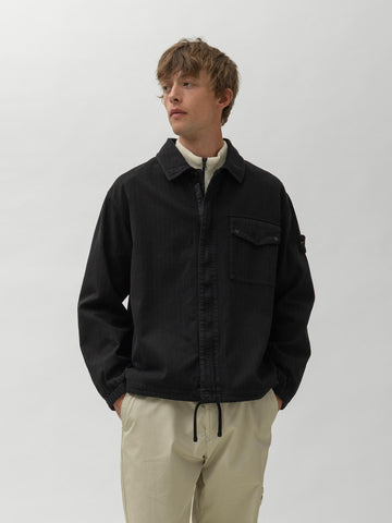 Stone Island Cotton Jacket Black, Jackets