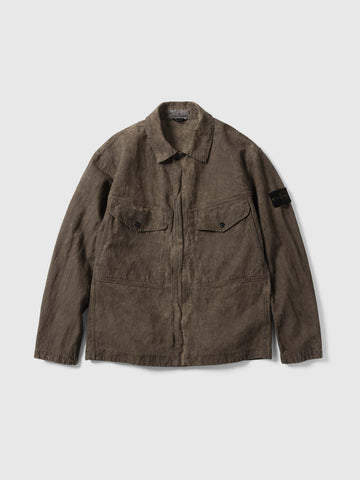 Stone Island Corduroy Overshirt Lead Grey, Shirts