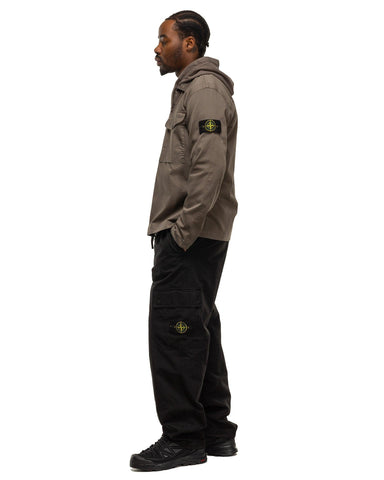 Stone Island Cotton Ripstop Relaxed Cargo Black, Bottoms