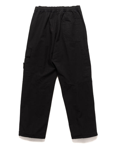 Stone Island Cotton Ripstop Relaxed Cargo Black, Bottoms