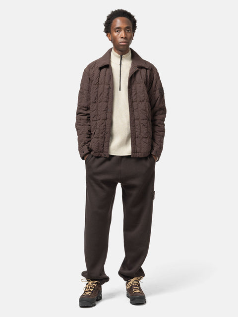 Stone Island Ghost Piece Cotton Wool Fleece Sweatpants Dark Brown, Sweatpants