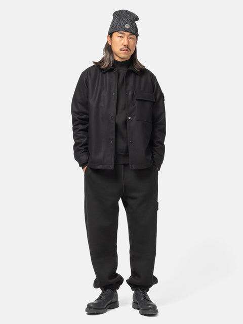 Stone Island Ghost Piece Cotton Wool Fleece Sweatpants Black, Sweatpants