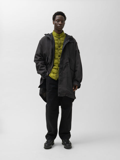 Stone Island Dense Oxford Nylon-TC Long Parka Lead Grey, Jackets