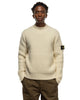 Stone Island Double Weave Pure Wool Knit Sweater Natural, Sweaters