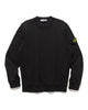 Stone Island Garment Dyed Cotton Fleece Crewneck Black, Sweaters