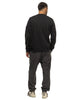 Stone Island Garment Dyed Cotton Fleece Crewneck Black, Sweaters