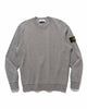 Stone Island Garment Dyed Cotton Fleece Crew Melange Grey, Sweaters