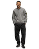 Stone Island Garment Dyed Cotton Fleece Crew Melange Grey, Sweaters