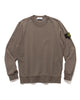 Stone Island Garment Dyed Cotton Fleece Crewneck Walnut, Sweaters