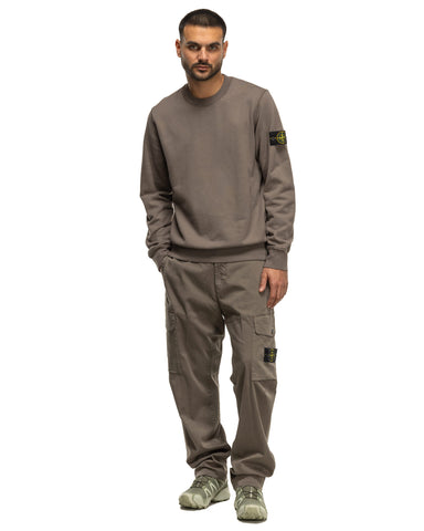 Stone Island Garment Dyed Cotton Fleece Crewneck Walnut, Sweaters