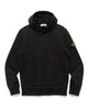 Stone Island Garment Dyed Cotton Fleece Hoodie Black, Sweaters