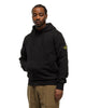 Stone Island Garment Dyed Cotton Fleece Hoodie Black, Sweaters