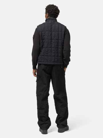 Stone Island Ghost Piece Nylon Smerigliato Vest Black, Vests