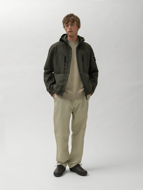 Stone Island Ghost Piece All Weather Cotton Canvas Pant Beige, Pants
