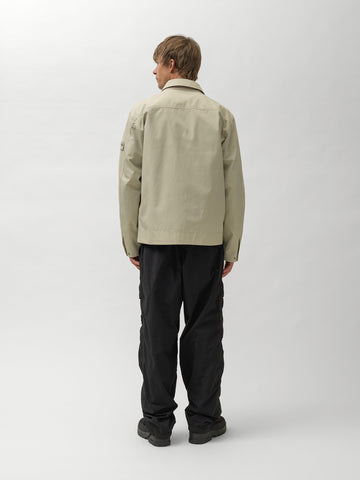 Stone Island Ghost Piece All Weather Cotton Canvas Overshirt Beige, Shirts