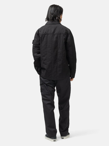 Stone Island Ghost Piece Cotton Cargo Trousers Black, Cargo Pants