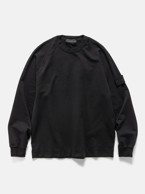 Stone Island Ghost Piece Cotton Stretch Sweatshirt Black, Sweatshirts