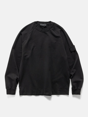 Stone Island Ghost Piece Cotton Stretch Sweatshirt Black, Sweatshirts