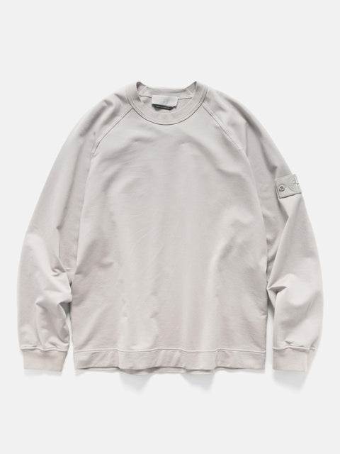 Stone Island Ghost Piece Cotton Stretch Sweatshirt Dust Grey, Sweatshirts