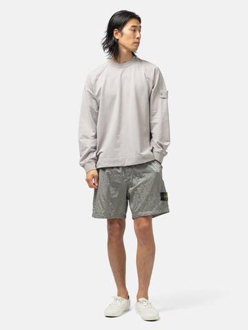 Stone Island Ghost Piece Cotton Stretch Sweatshirt Dust Grey, Sweatshirts