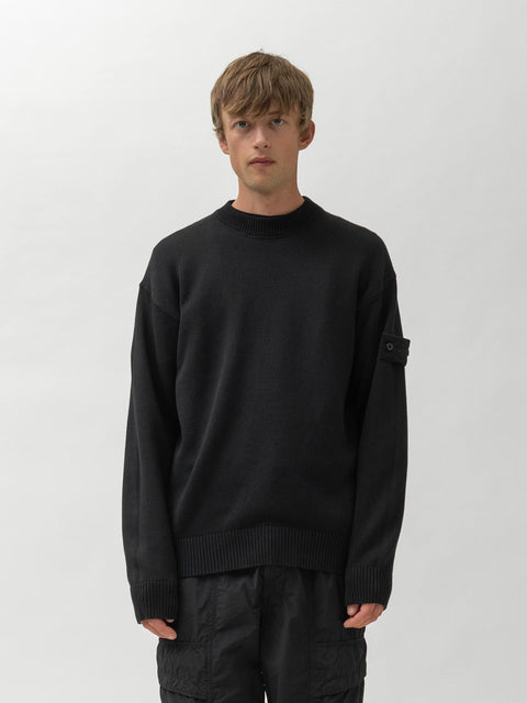 Stone Island Ghost Piece Knit Sweater Black, Sweaters