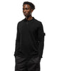 Stone Island Ghost Piece Light Pure Wool Polo Sweater Black, Sweaters