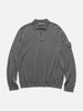Stone Island Ghost Piece Light RWS Wool LS Polo Sweater Dark Grey, Sweatshirts