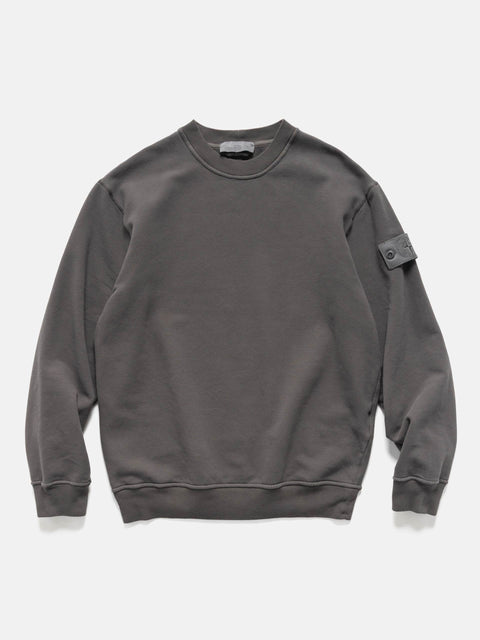 Stone-Island-Ghost-Piece-Stretch-Cotton-Fleece-Crewneck-Dark-Grey-1