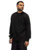 Stone Island Ghost Piece Stretch Organic Cotton Fleece Crewneck Black, Sweaters