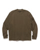 Stone Island Ghost Piece Stretch Organic Cotton Fleece Crewneck Military Green, Sweaters