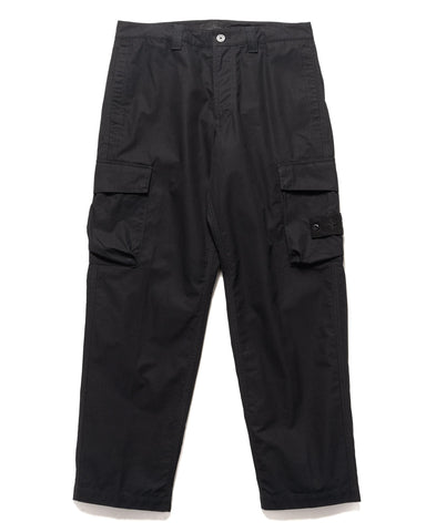 Stone Island Ghost Piece Weatherproof Cotton Canvas 2 Pocket Cargo Pant Black, Bottoms