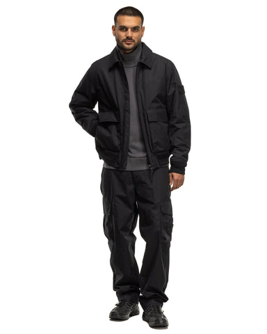 Stone Island Ghost Piece Weatherproof Cotton Canvas 2 Pocket Cargo Pant Black, Bottoms