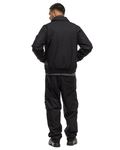 Stone Island Ghost Piece Weatherproof Cotton Canvas 2 Pocket Cargo Pant Black, Bottoms